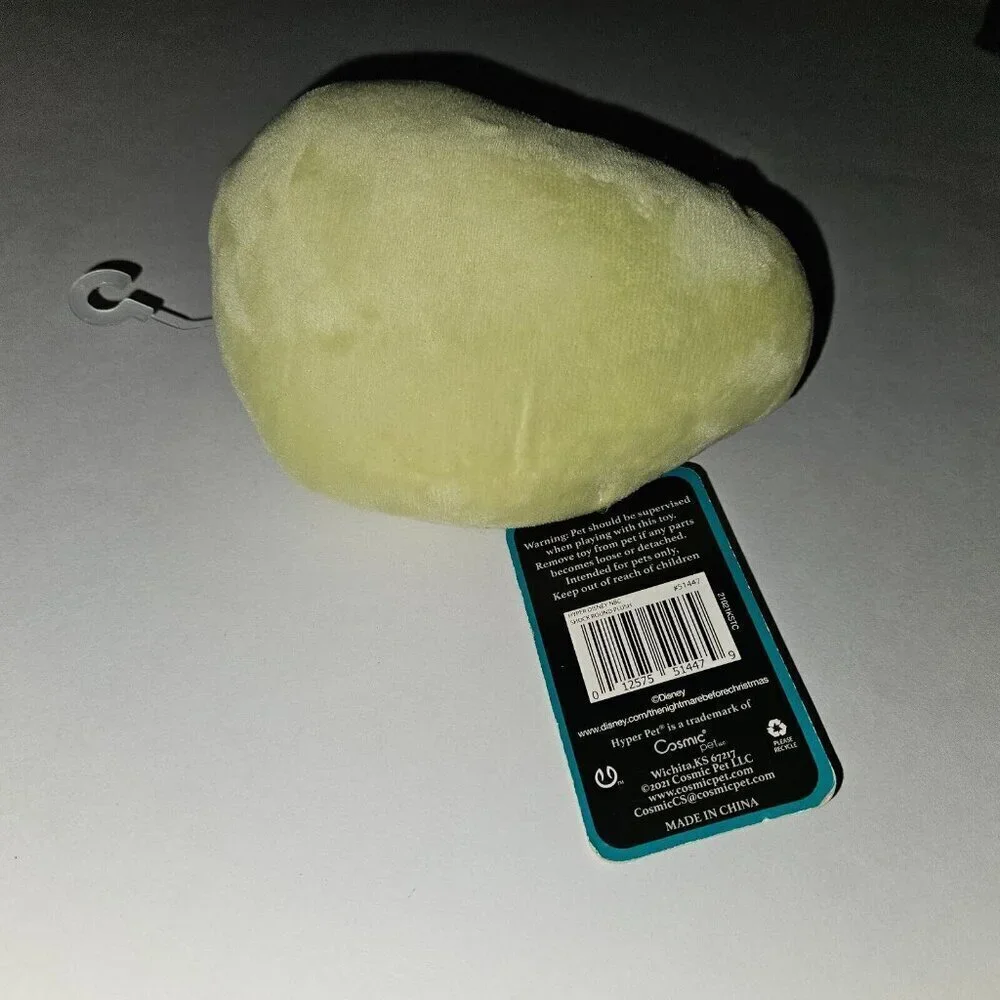 Disney Nightmare Before Christmas Shock Round Dog Toy Squeaker NEVER USED w/TAG